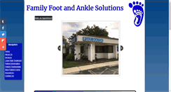 Desktop Screenshot of familyfootandanklesolutions.com