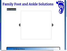 Tablet Screenshot of familyfootandanklesolutions.com